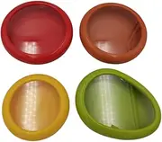 VerdeRoot 4-Piece Fresh-Keeping Food Storage Containers Set, BPA-Free with Airtight Lids, Stackable and Reusable for Fruits and Vegetables