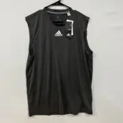 Adidas Climalite Sleeveless Shirt Mens L Black Logo Tank NWT
