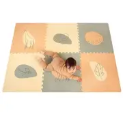 Stylish Baby Play Mat 72x48 Inches - 6 XXL Foam Play Mat with Unisex Jungle D...