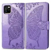 For iPhone 11 Pro Max Case, Butterfly Love PU Leather Wallet Cover, Light purple