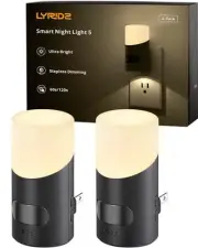 LED Night Lights Plug into Wall with Motion Sensor, 1-150LM Dimmable Plug-in