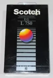 Vintage SCOTCH Factory Sealed BETA EG Videocassette Tape L 750 Betamax