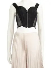 Black Sleeveless Corset Top