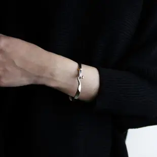 【Georg Jensen 喬治傑生】#204 TORUN 朵蘭設計 18K金純銀手環