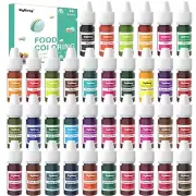 Food Coloring 36 Color Concentrated Liquid Food Colouring Set Neon Liquid New