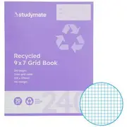 Studymate 9x7 70gsm 5mm Grid Book 240 Page