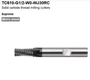 Walter TC610-G1/2-W0-WJ30RC Carbide End Mill 6580384
