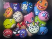 Hand Painted River Rock Pokemon Pebbles Acrylic Resin SpongeBob Spiderman