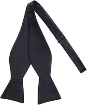 [iHomor] 100% Silk Mens Bowtie Self Tie Bow Tie Bowtie Tuxedo Wedding Solid Color Formal Bow Ties for Man Many Colors