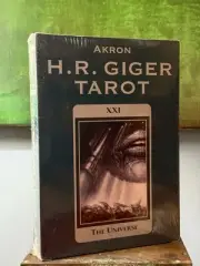 H.R. GIGER TAROT CARD DECK BOOK & POSTER NEW SEALED AKRON MAGICK OCCULT MAGIC