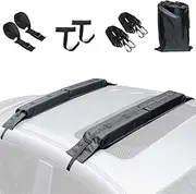 Universal Car Roof Soft Rack, Surfboard Windsurfing Racks with Tie Down Straps Ropes, Luggage Carrier Roof Rack for Kayak Surfboard SUP Canoe