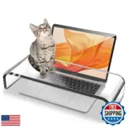CalorMixs Acrylic Cat-Proof Laptop Stand and Keyboard Protector - 16" Clear M
