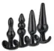 Anal Plug Sex Toys Vibrator 4PCS Anal Stuffed into a Humanized Product Crystal Butt Stuck Stimulating Anal Sex Toy Dildo Toy Anal Sex Toy Male