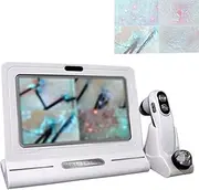 Skin Beauty Device,All-in-One Machine with Screen,50/200 Times Dual Probe,11-Inch Skin Scalp Analyzer,1280 * 1080p,32G Storage,4 Spectrum,4 Grid Comparison,for Home,Beauty Salon Spa