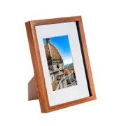 Nicola Spring 3D Shadow Box Frame with A5 Mount - A4 (8" x 12") - Dark Wood