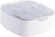 Vaguelly Small Compartment Case for Earphone Data Cable Storage Box Lid Organize Your Desk Cables