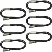 6 PACK premium XLR pin mic microphone extension cable 3 ft foot lead 1m meter