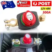 12V-48V Car Battery Disconnect Isolator ON Off Switch Battery Terminal Boat 300A