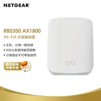 在飛比找京東台灣優惠-網件（NETGEAR）RBS350 wifi6無線路由器千兆