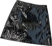 [Haitpant] Women Leather Bodycon Mini Skirt Sexy Pencil Skirt Lady Skinny High Waist Genuine Leather Skirts