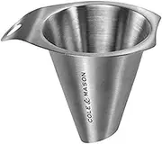 COLE & MASON Small Kitchen Salt and Pepper Funnel, Stainless Steel, Silver