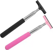GARVALON 2pcs Car Mirror Squeegee Ergonomic Side Mirror Wipers for Cleaning Compact Design for Car Windshield Cleaner Tool for All Weather Conditions