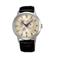 在飛比找蝦皮商城優惠-ORIENT東方錶 日月相錶 皮帶款 銀色 FET0P003