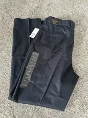 Brooks Brothers Men’s Navy Clark Chino Flat Front Pants NWT Size 33x30