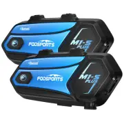 2X2000m M1-S Plus Motorcycle Bluetooth Intercom 10Rider Group Talking Headset FM
