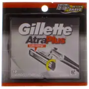 3 Pack Gillette AtraPlus Razor Blade Cartridges, 10 Ct