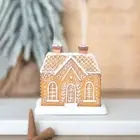 House Incense Cone Burner Resin Christmas Cabin Incense Burner Home Decoration