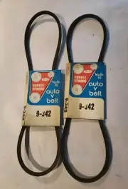 Lot Of 2 Durkee Atwood Automotive V Belt 9-342 "Kwik Fit" 34.125" x . 25"