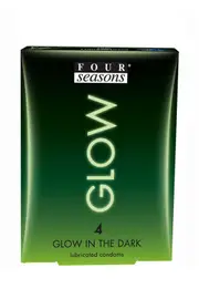 Four Seasons Glow-In-The-Dark Condoms (4 pack)