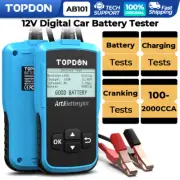 TOPDON AB101 12V Vehicle Battery Tester Analyzer Charging Cranking Ripple AU