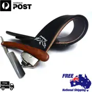 LEATHER BARBER SALON SHARPENING STROP/BELT/STRAP SHAVING CUT THROAT RAZOR BLADES