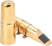 Professionals Beginners Brass Alto Saxophone Mouthpiece Musical Accessories Promotes Harmonics Comfort Golden