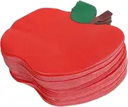 JUMPLAWN 100pcs Back to School Napkins: Teacher Napkin Apple Shaped - Disposable Paper Dinner Tissues for School Party Use - First Day Celebrations