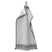FJÄLLSTARR hand towel, white/grey, 40x70 cm