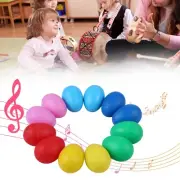 12Pcs Kids Musical Easter Egg Shakers Percussion Toys Plastic Rhythm Instrument