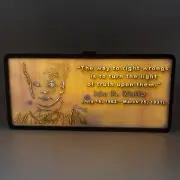 Ida B. Wells Engraved Lightbox – Quote Decor, Black History Gift, Activist