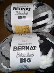 Bernat Blanket Big Yarn, Jumbo 10.6 Oz., Limestone 2 pack