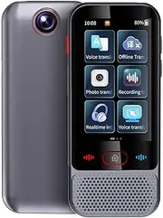 zolyet Language Translator Device Portable Voice Interpreter in 139 Foreign Language Translating Support Text/P Translate Offline C se/English/Japanese/Korean/French for Travel/Business/Study Grey