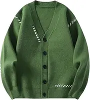 [Generic] Men's Winter Casual Knitted Cardigan V-Neck Design Warm Japanese Sweater Cardigan