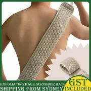 Bath Shower Exfoliating Back Strap Loofah Body Sponge Scrubber Spa Brush80x9.5cm