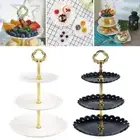 Versatile 3 Tier Cake Stand Fruit Plate Tray for Wedding Party Display