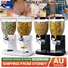 7L Double Cereal Dispenser Container Triple Dry Nut Candy Food Grain Storage Box