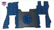 SCANIA S SERIES ONE PIECE FLOOR MAT SMOOTH WITH BLUE DANISH PLUSH