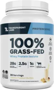 Transparent Labs Grass-Fed Whey Protein Isolate - Natural Flavor, Gluten Free Wh