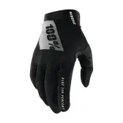 100% Ridefit Gloves (Sm, Black/White)