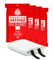 Premium Defense Fire Blanket, Fire Blanket for Home and Kitchen Emergency, Fi...